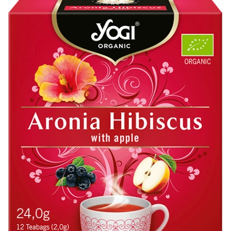 Био Чай Арония и Хибискус, Yogi Organic, 12 пакетчета