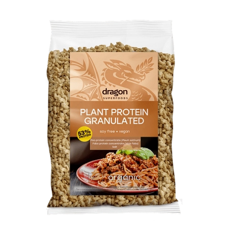 Текстуриран растителен протеин GRANULATED, 200g, Dragon Superfoods