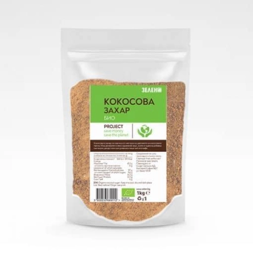 Био Кокосова захар, 1kg, Зелен