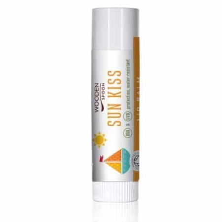 Био Балсам за Устни Sun Kiss (UV защита), 4,3ml, Wooden Spoon