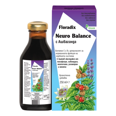 Neuro Balance Тоник с Ашваганда, 250ml, Floradix