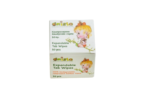 Компресирани Бамбукови Кърпи в Kутия, 50бр, Dr.Isla