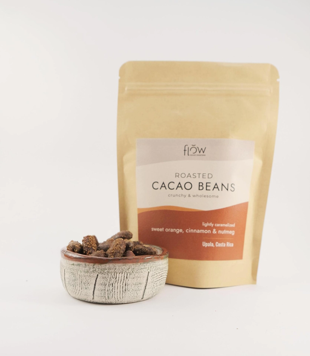 Какаови Зърна с Портокал, Канела и Индийско Орехче, 100g, Flow Cacao