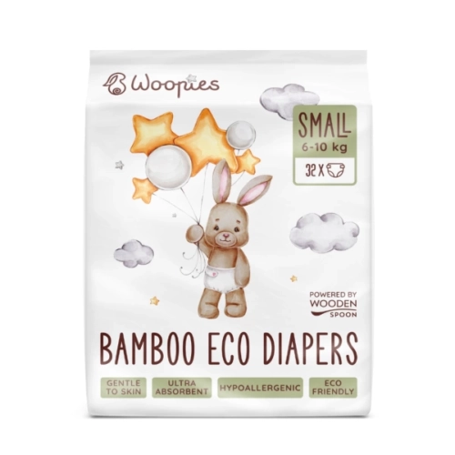 Бебешки пелени SMALL (6-10 kg) WOOPIES