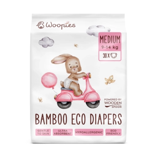 Бебешки пелени MEDIUM (9-14 kg) WOOPIES