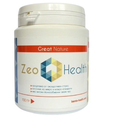 Zeo Health Натурален Пречистен Зеолит на Прах 160g, Бенто Хелт
