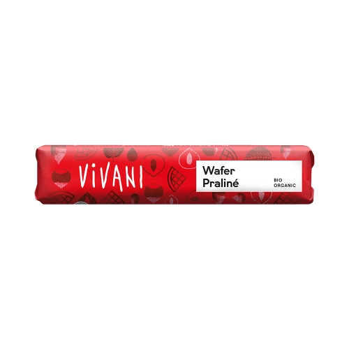 Био Шоколад Вафлен Пралин, 40g, Vivani