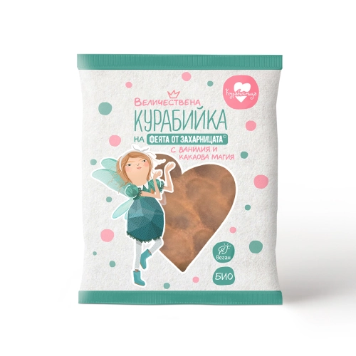 Био курабийка с ванилия и какаови капки, 50g, Курабийница