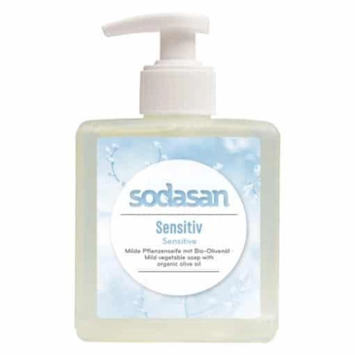 Био Сапун Течен с Био Зехтин Sensitive, Sodasan, 300 ml