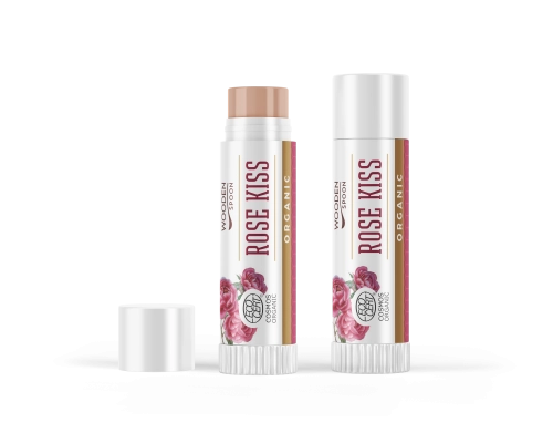 Био Балсам за Устни Rose Kiss, 4.3ml, Wooden Spoon