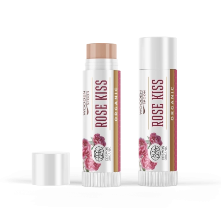 Био Балсам за Устни Rose Kiss, 4.3ml, Wooden Spoon