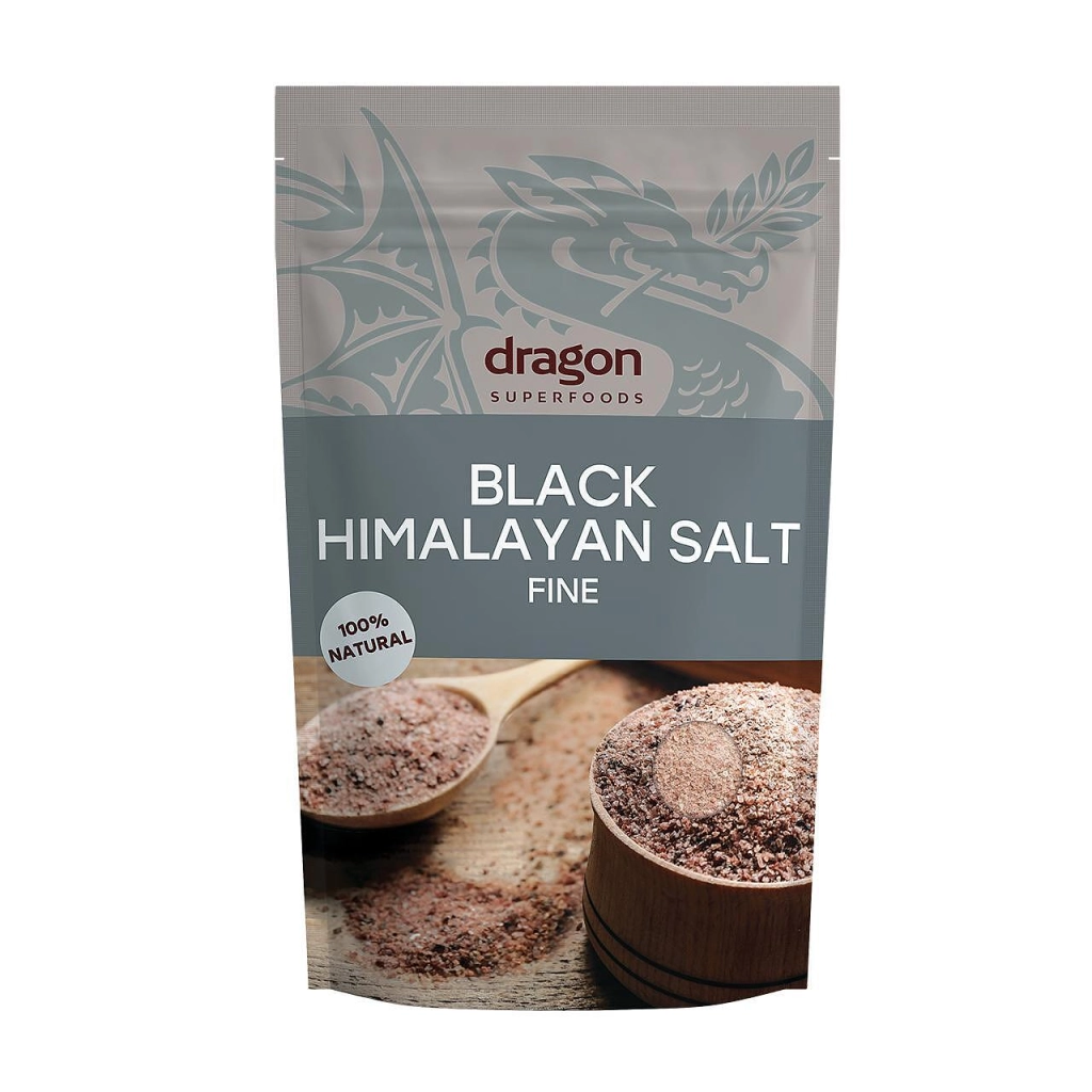 Черна Хималайска Сол, фина, 250g, Dragon Superfoods